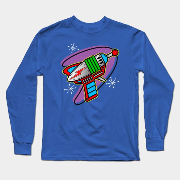 Ray Gun Long Sleeve T-Shirt by OrneryDevilDesign